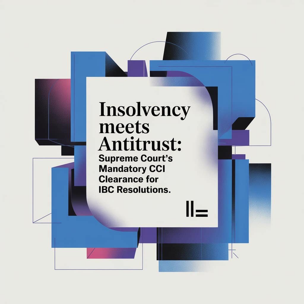 Insolvency Meets Antitrust Supreme Court’s Mandatory CCI Clearance for IBC Resolutions