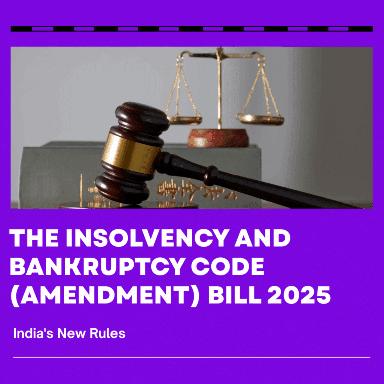 IBC (Amendment) Bill 2025 India's New Rules