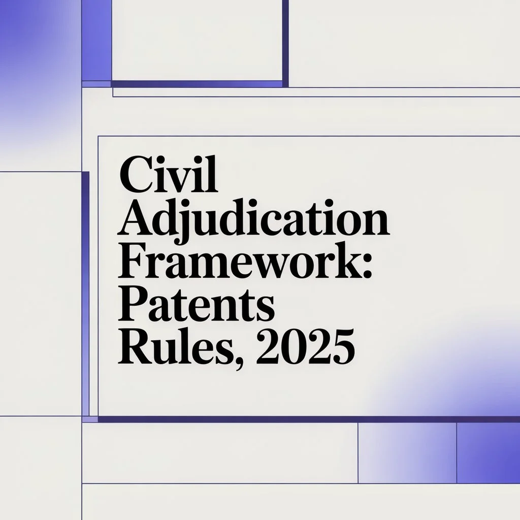 Civil Adjudication Framework Patents Rules, 2025