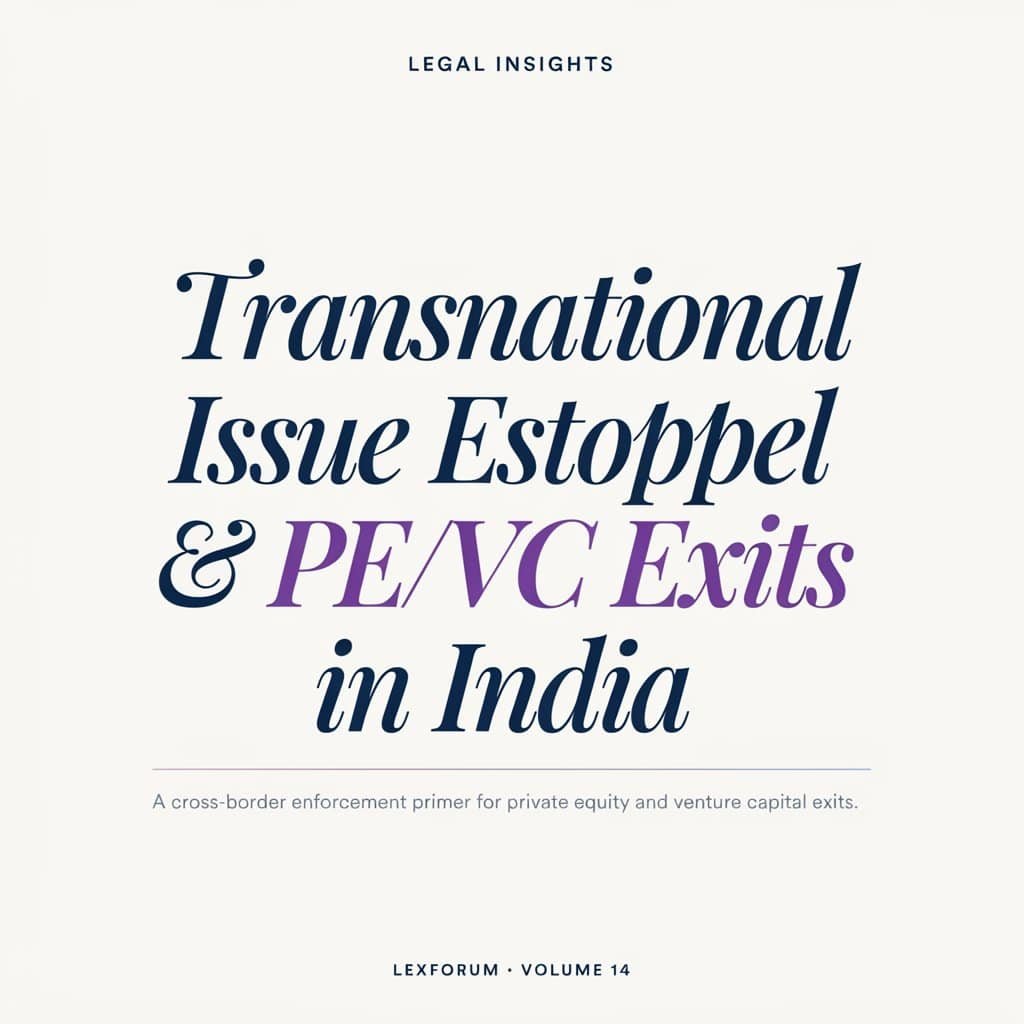 Transnational Issue Estoppel & PEVC Exits in India